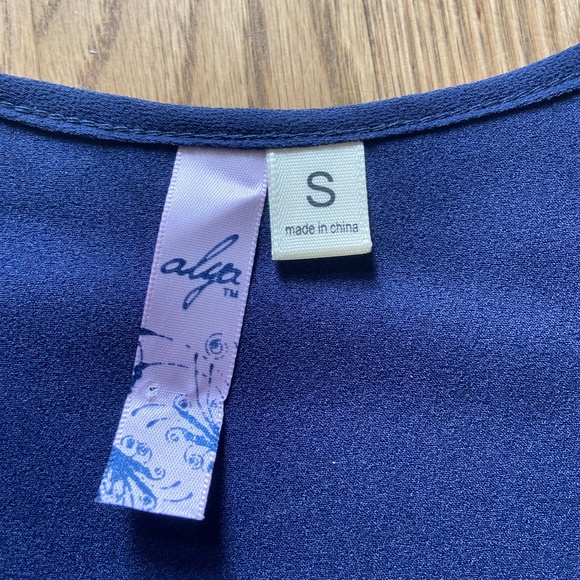 Francesca's Navy Beaded Dress - Picture 2 of 6